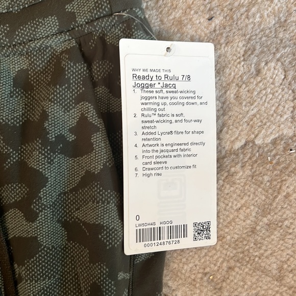 NWT Lululemon Ready to Rulu 7/8 Jogger - Picture 4 of 5